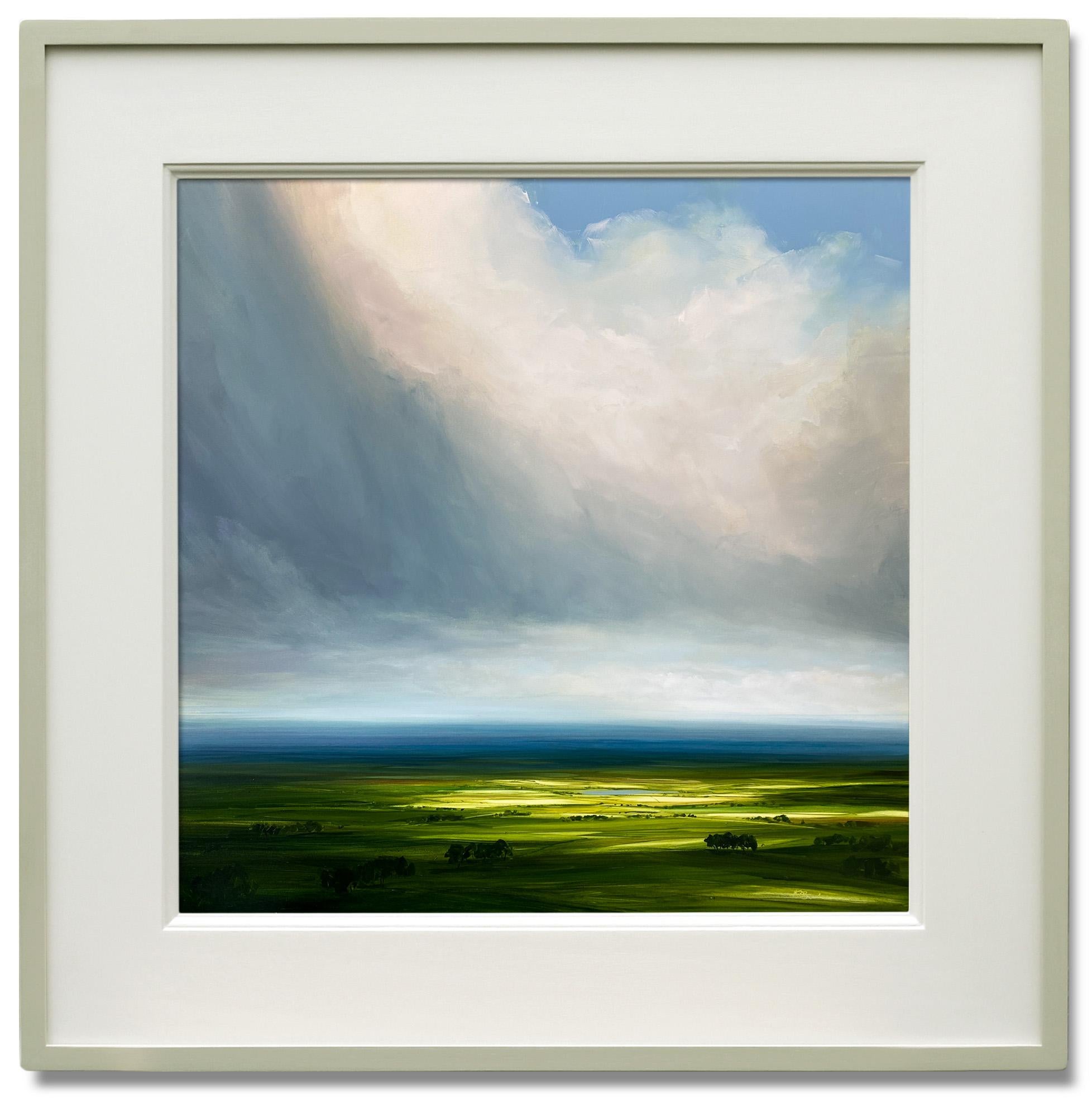 Lingering Spring 1-original impressionism landscape painting- contemporary ART