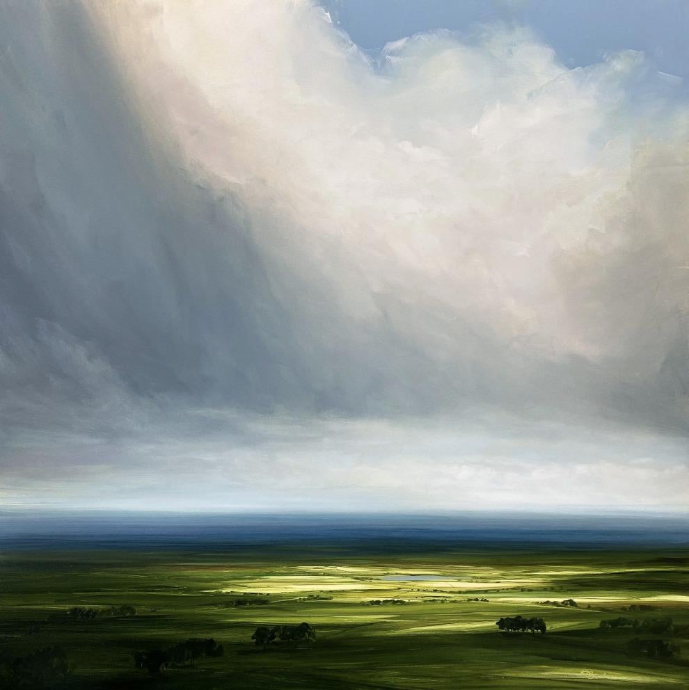 Verweilender Frühling - original impressionistische Landschaftsmalerei - Contemporary ART – Painting von Harry Brioche