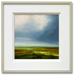 Summer Skies - Original landscape countryside oil painting modern art 21st C