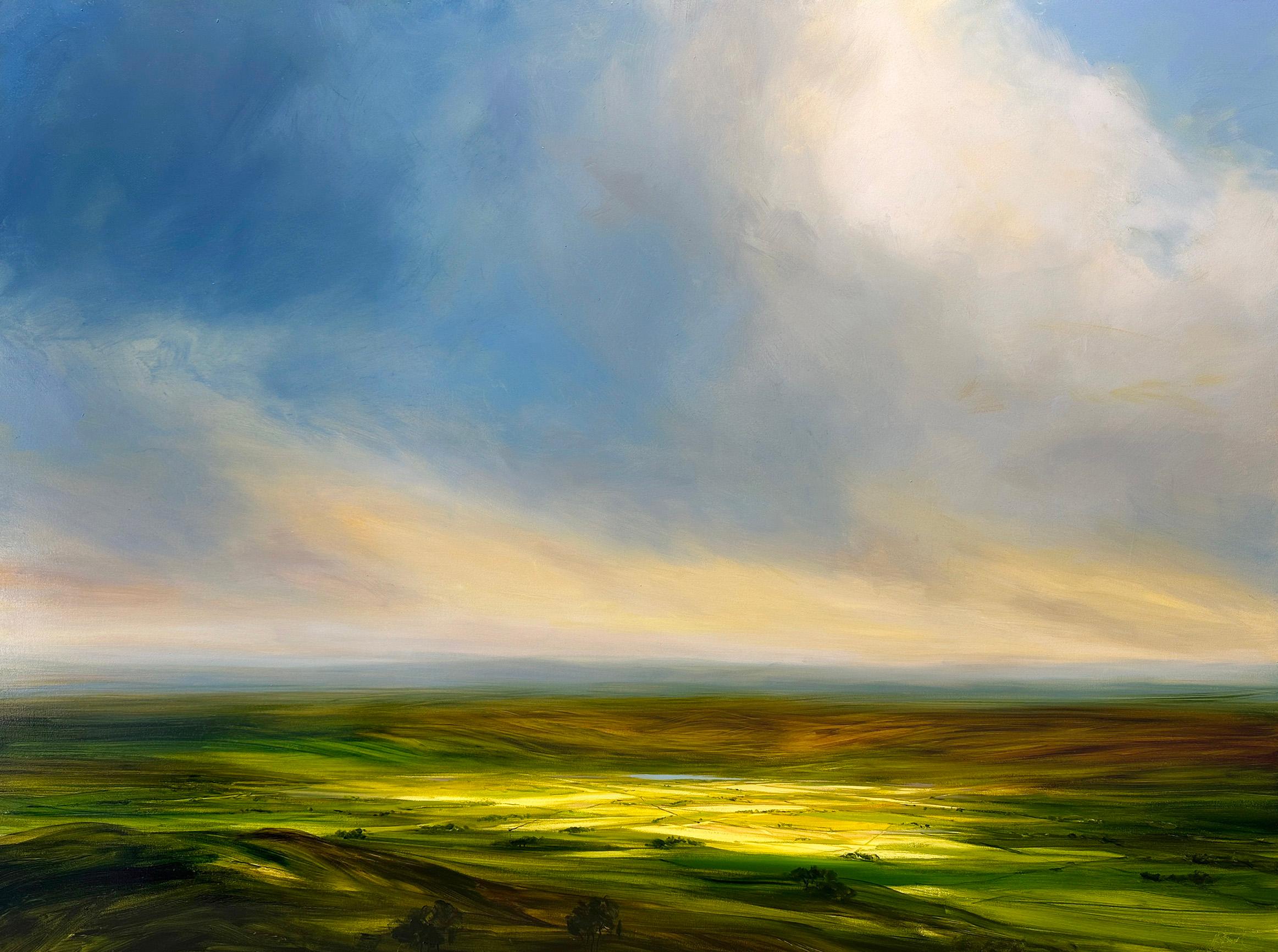 Harry Brioche Landscape Painting – Sommerliche Pracht