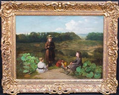Children In A Cabbage Patch, dated 1898