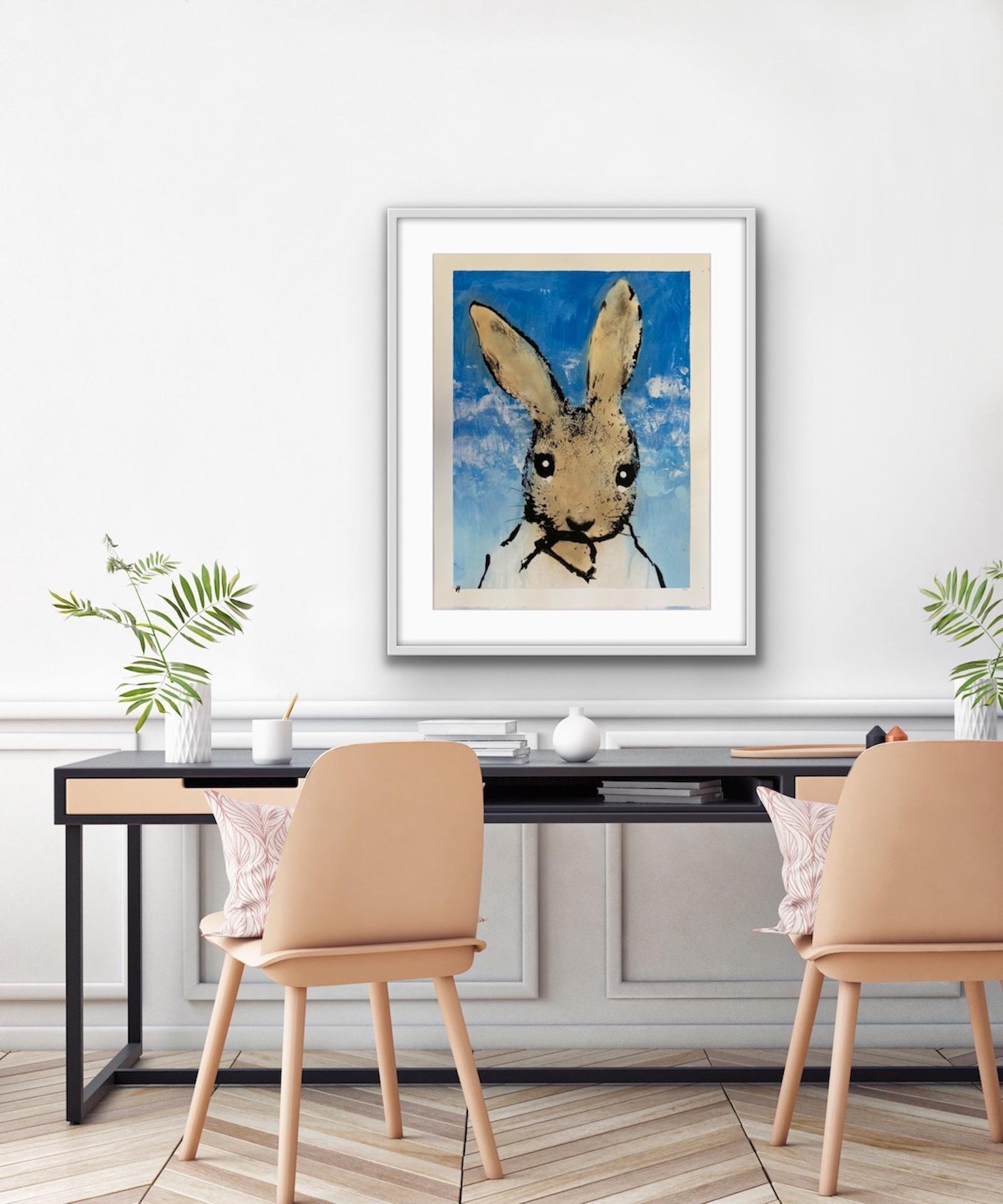 Harry Bunce, Sorry #122, Affordable Contemporary Art, Rabbit Art, Art Online 5