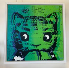 In Too Deep, original painting, street art, mixed media, impressionistic