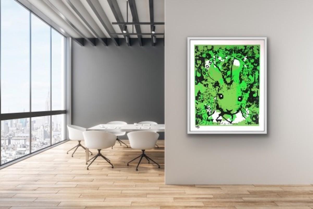God Save the Green (II), limited edition print, animal art, pop art, affordable - Pop Art Print by Harry Bunce