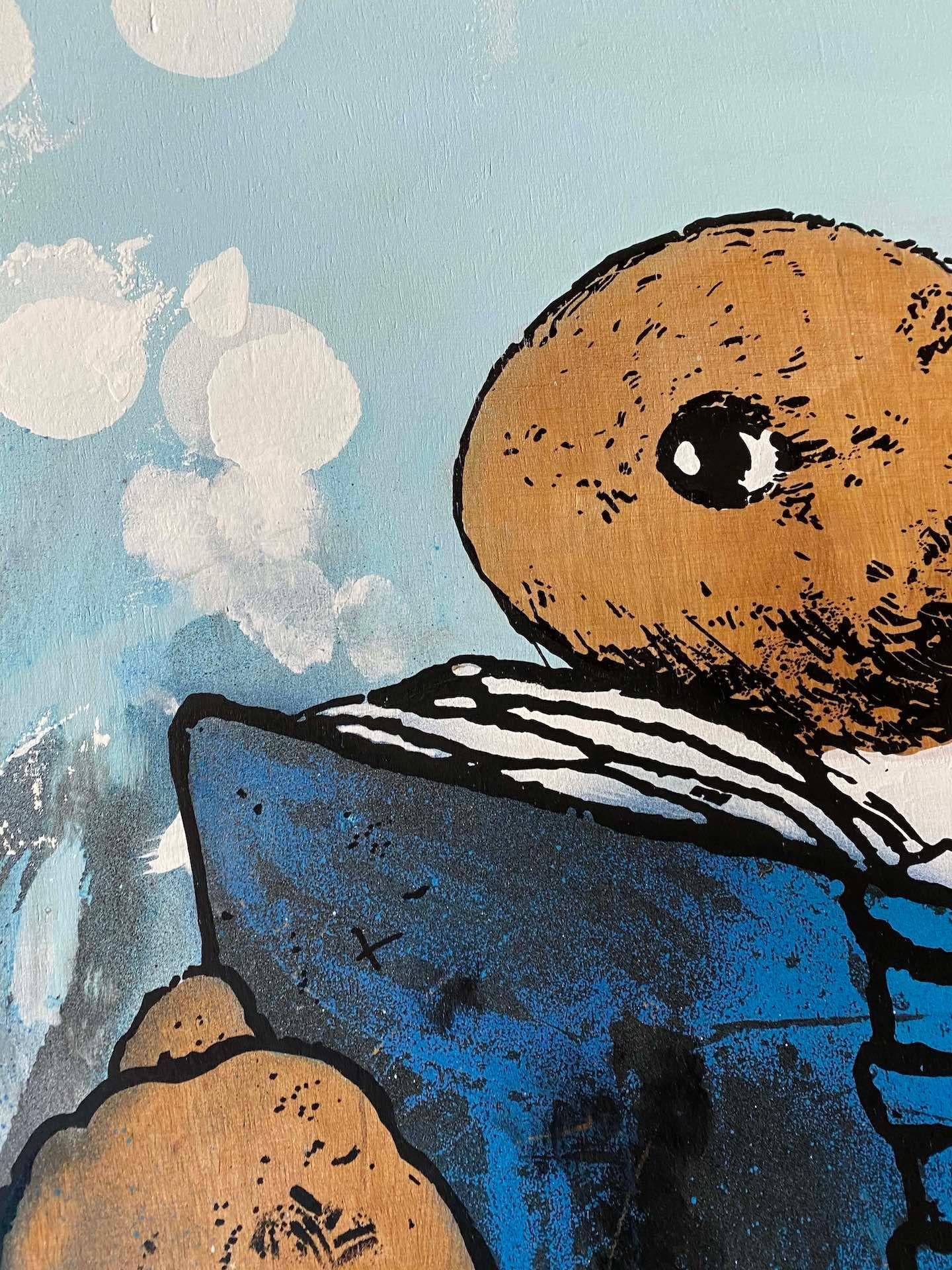 Harry Bunce
Early Learning (Right)
Limited Edition Print
Mixed Media Screen Print on Panel
Edition of 12
Size: H 73cm x W 73cm x W 3.5cm
Signed
Sold in a White Wood Frame
Please note that any insitu images are purely an indication as to how a piece