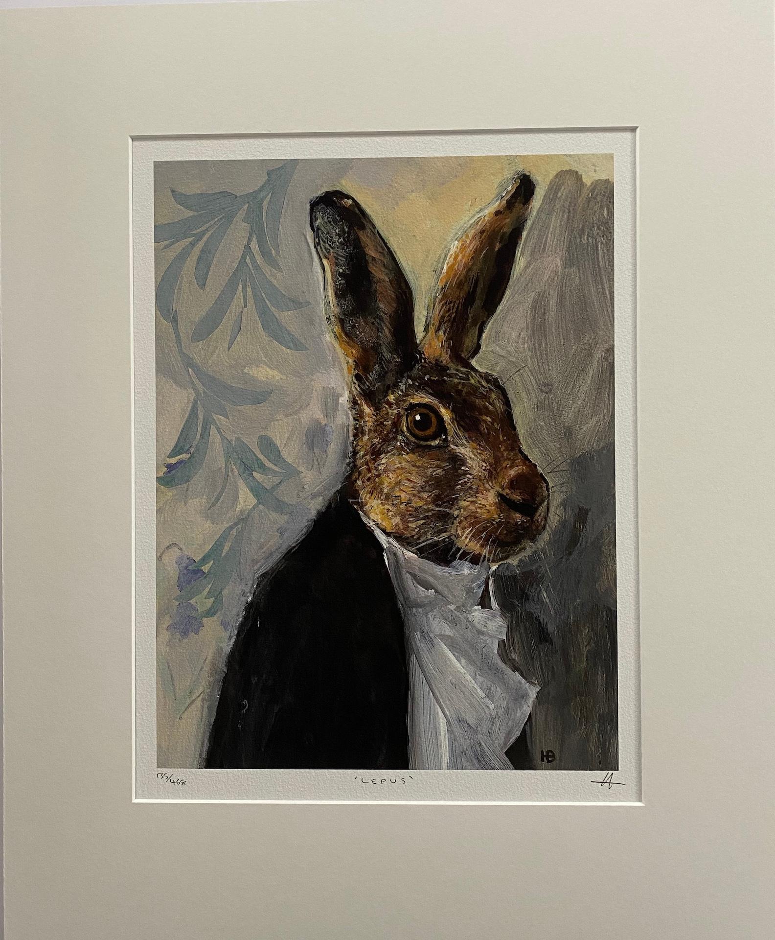 Harry Bunce, Lepus, Art abordable, Art en ligne, Art contemporain, Art animal en vente 2