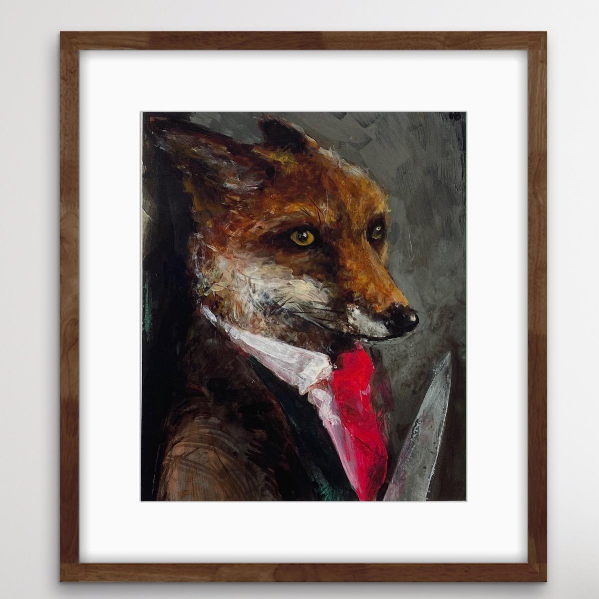 Harry Bunce, Matty Groves, Limited Edition Print, Fox Art, Affordable art For Sale 10