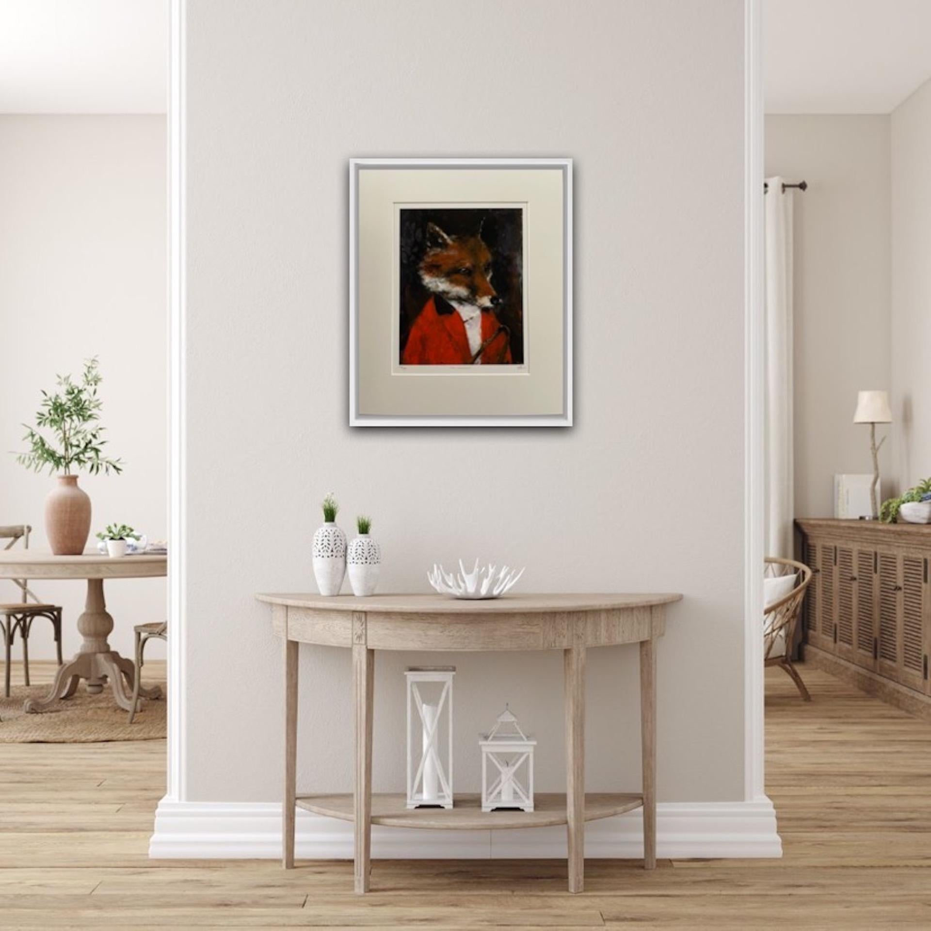 The Colonel, Limited Edition Print, Contemporary Art, Fox art, Animal print  For Sale 7