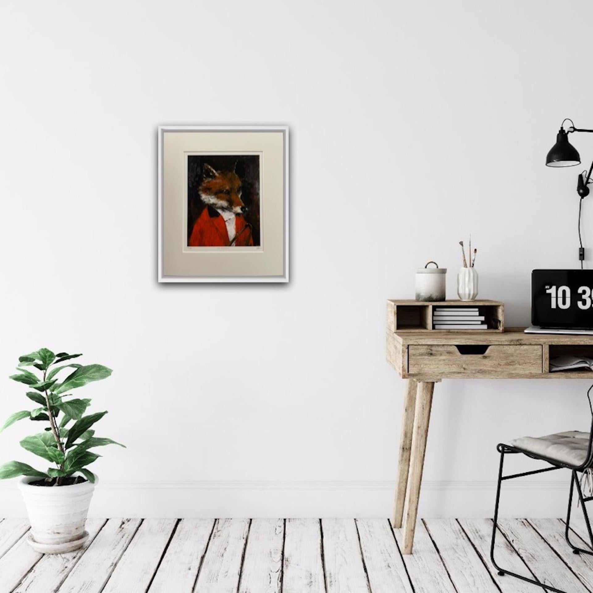 The Colonel, Limited Edition Print, Contemporary Art, Fox art, Animal print  For Sale 8
