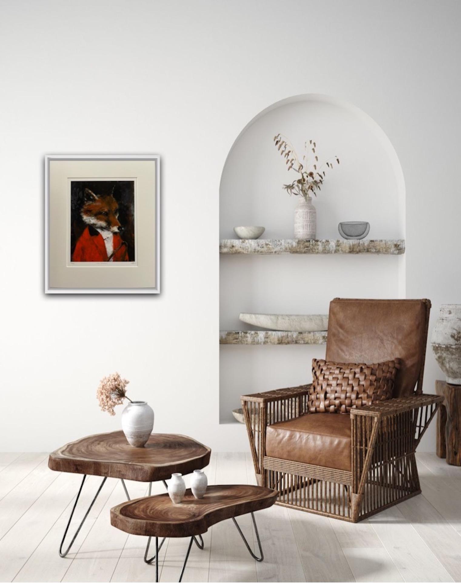 The Colonel, Limited Edition Print, Contemporary Art, Fox art, Animal print  For Sale 6