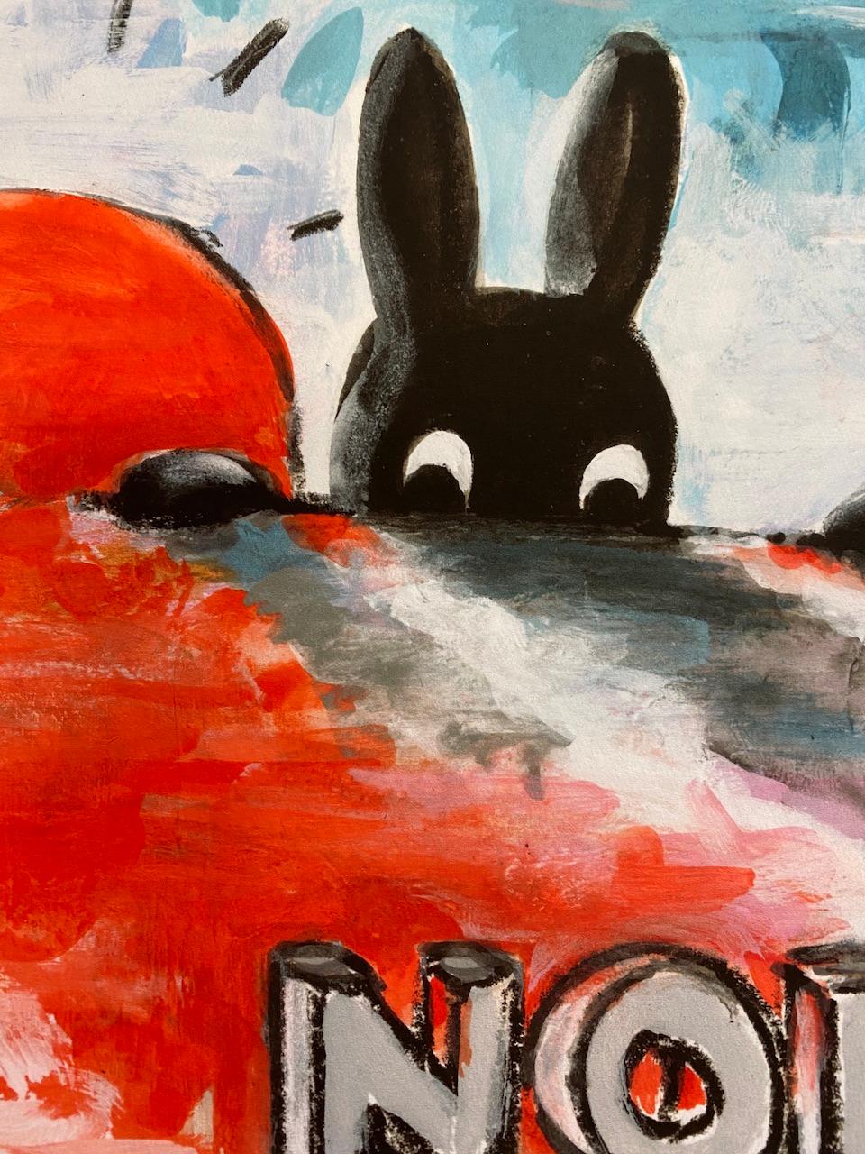 The New Normal, Limited edition print, Bunny, Animal print, Sunset  For Sale 3