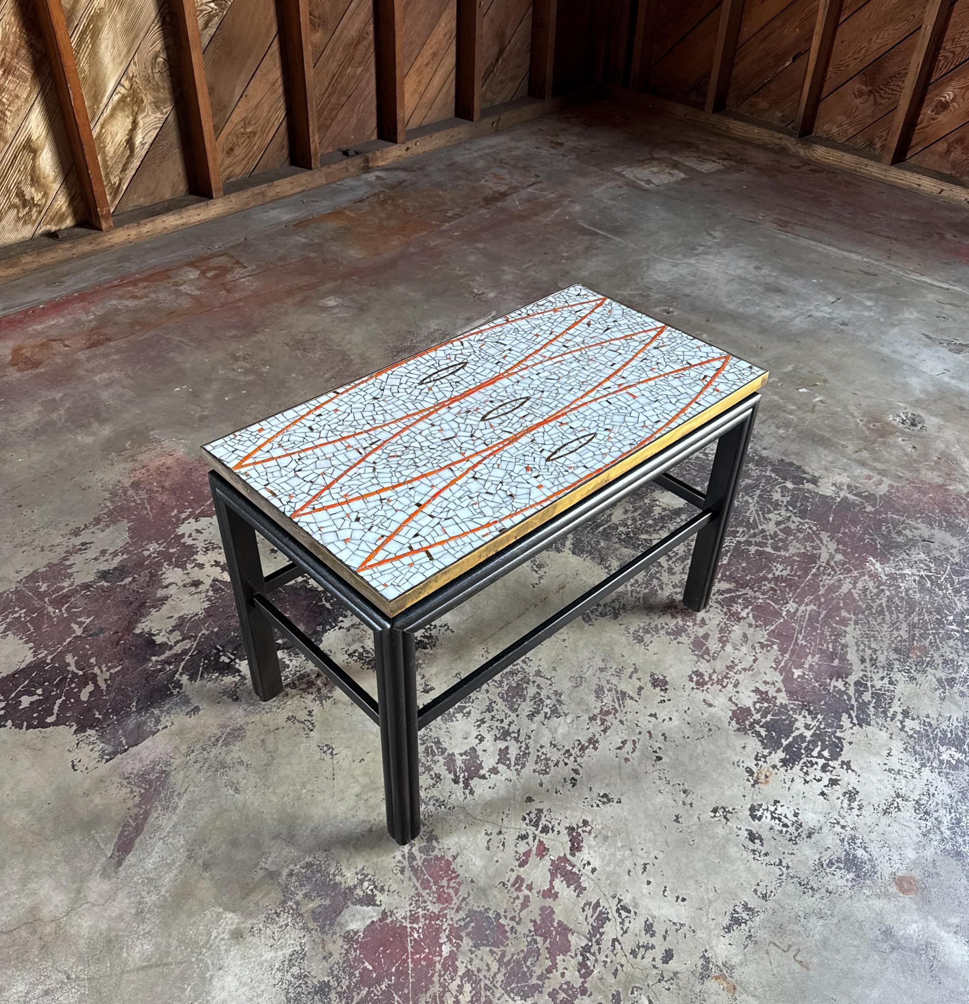 Harry Burger Custom Glass Mosaic Tile Side Table, Hollywood, c.1955 7