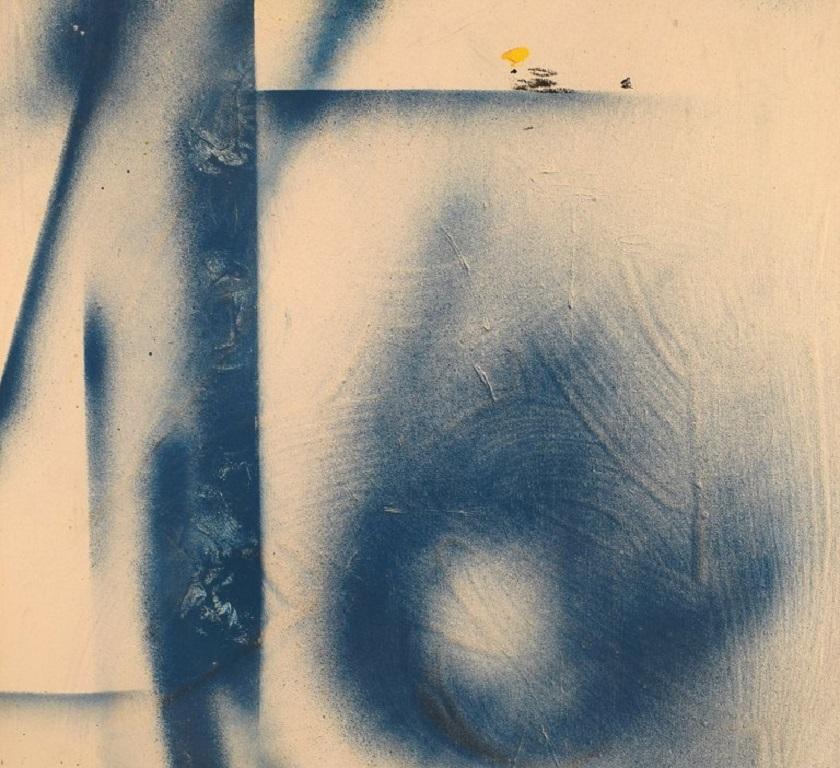 Svedese Harry Ceson, Olio e vernice su tela, composizione astratta in vendita