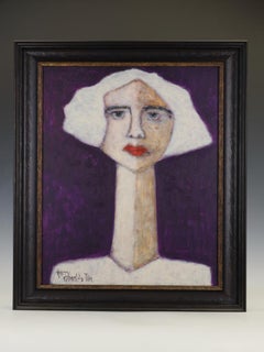 Harry Charles Tim Neo-Expressionist Painting ‘Kate at the Show’