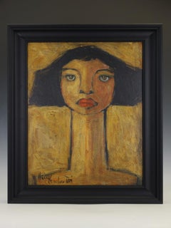 Harry Charles Tim Neo-Expressionist Painting ‘Proud’ from the 'Longhead' Series