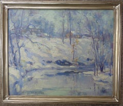Salmagundi Club Artist Harry De Maine Winter Stream