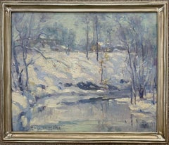 Salmagundi Club Artistics Harry De Maine Winter Stream