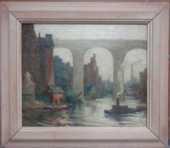 Salmagundi Club Artist with Club Label Harry De Maine The High Bridge