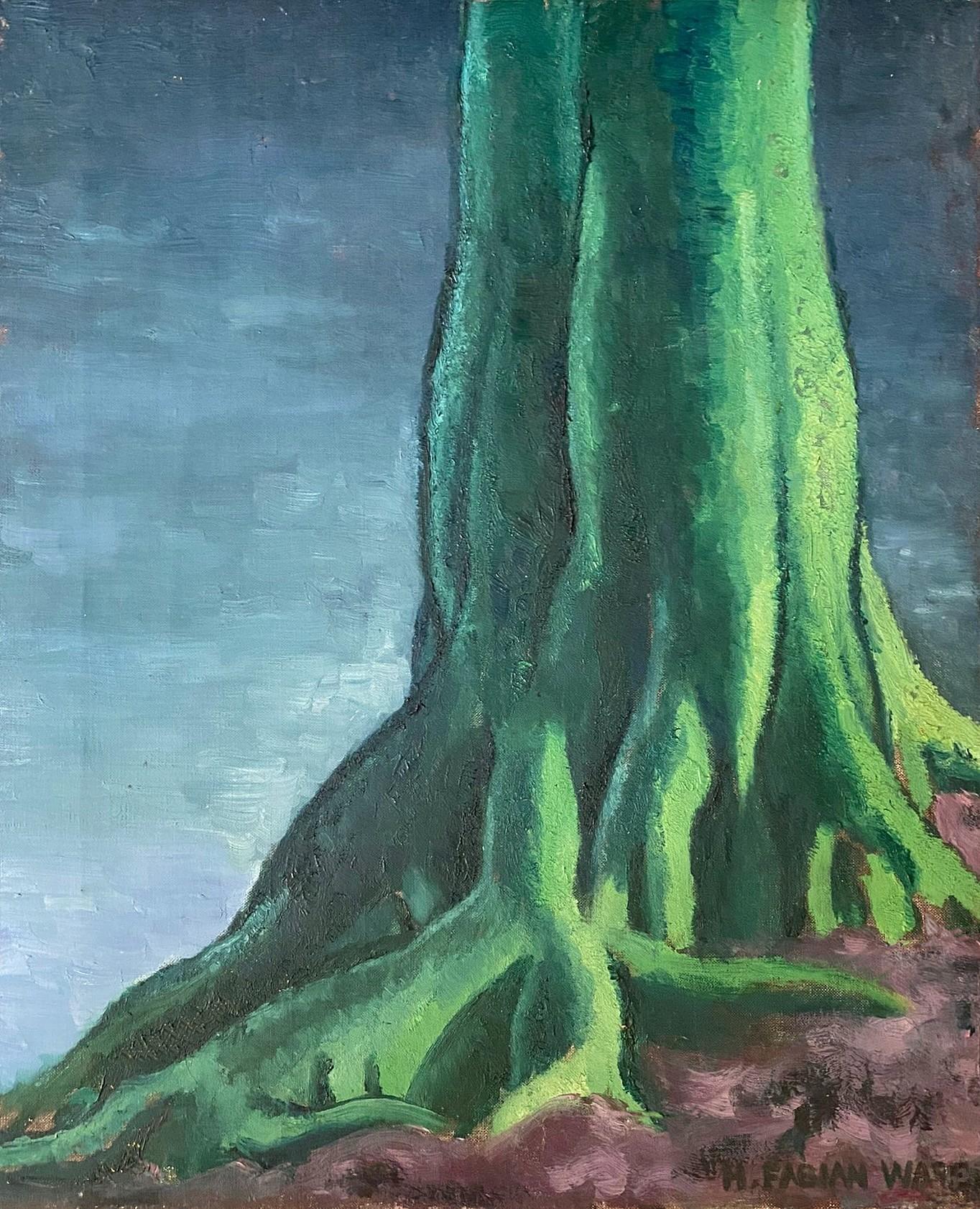 Beech Tree at Hopetoun House, Vivid Landscape Ölgemälde, signiert und datiert 1932