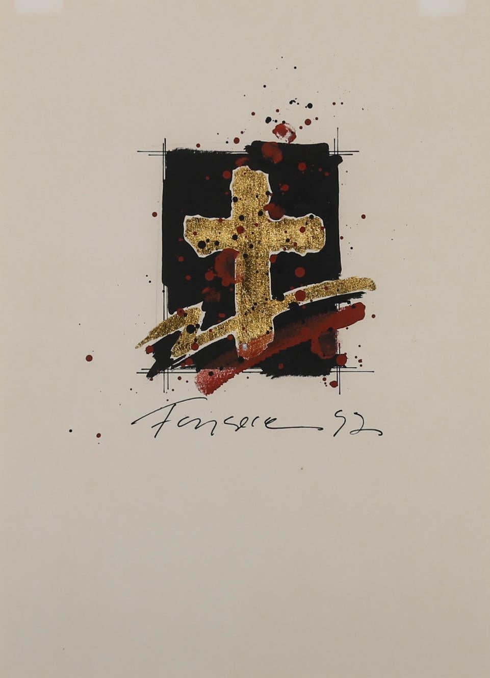 Harry Fonseca (1946 -2006) - Techniques mixtes, La découverte de l'or et de l'âme n° 3 en vente 1