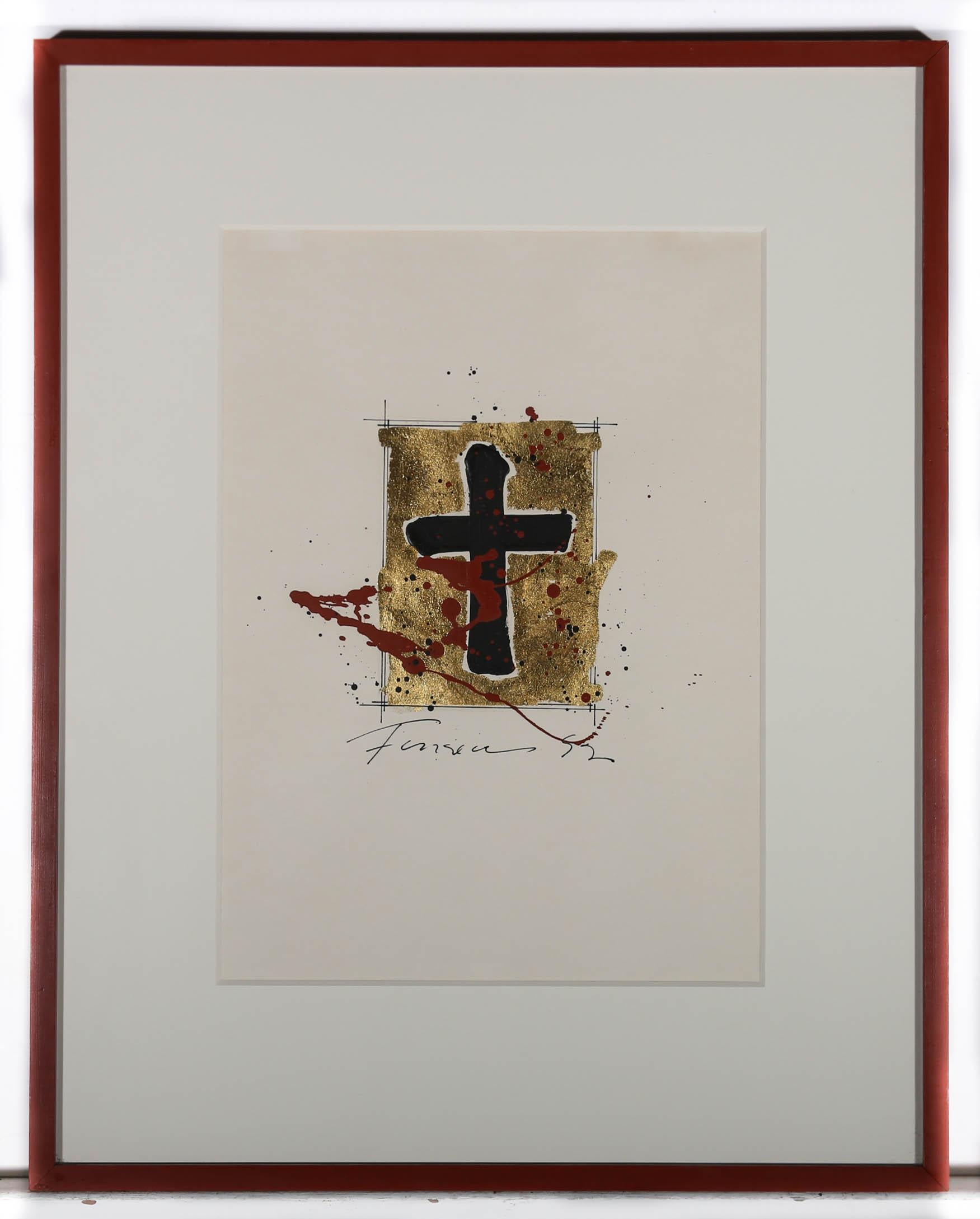Harry Fonseca (1946 -2006) - Techniques mixtes, La découverte de l'or et de l'âme n°4 en vente 2