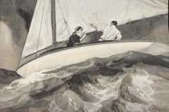 Educating Jack, Sailing Scene, The Youth's Companion, Original Illustration