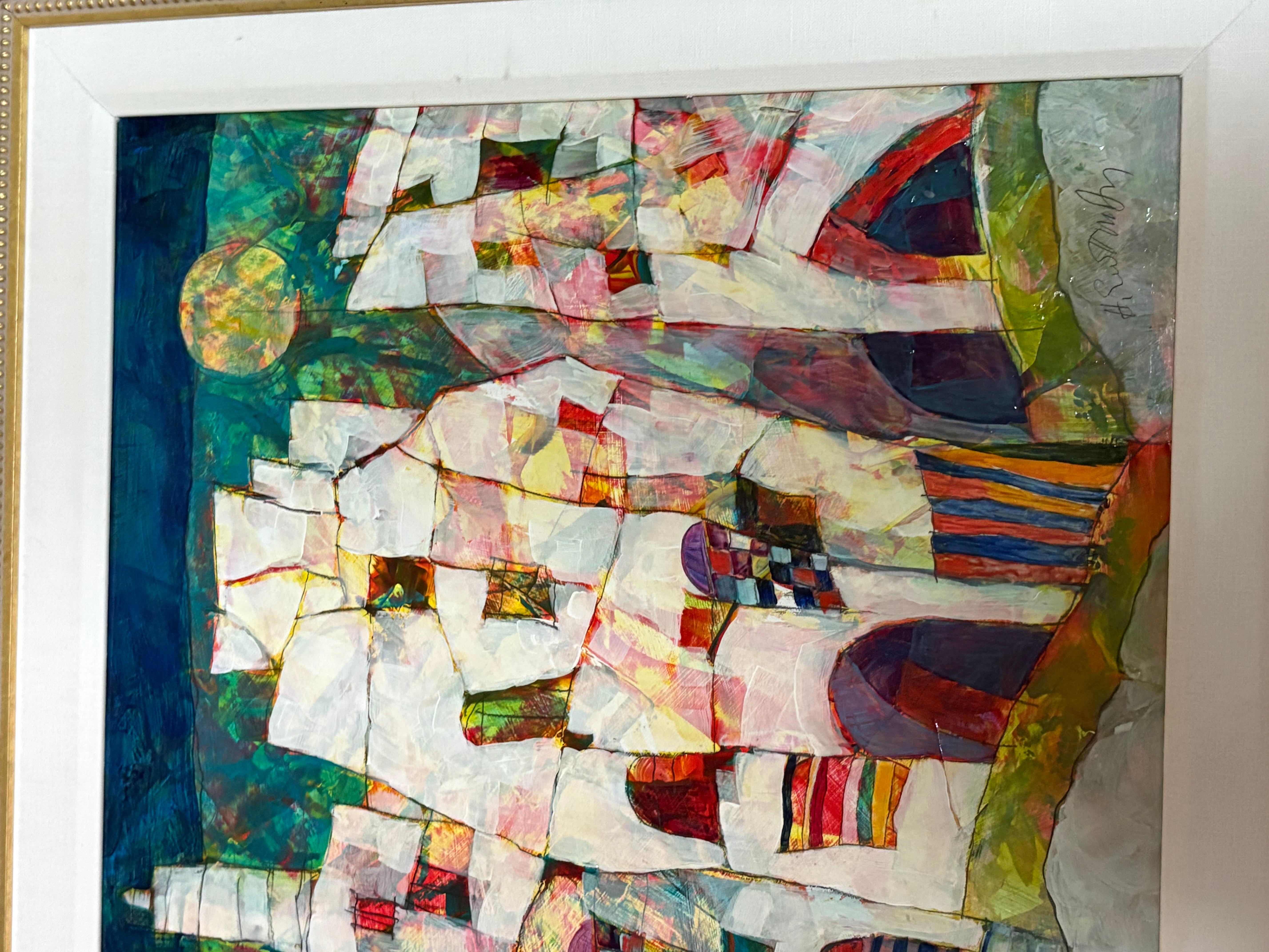 Harry Guttman original painting on canvas “untitled” . In good condition measures 33x29
 
