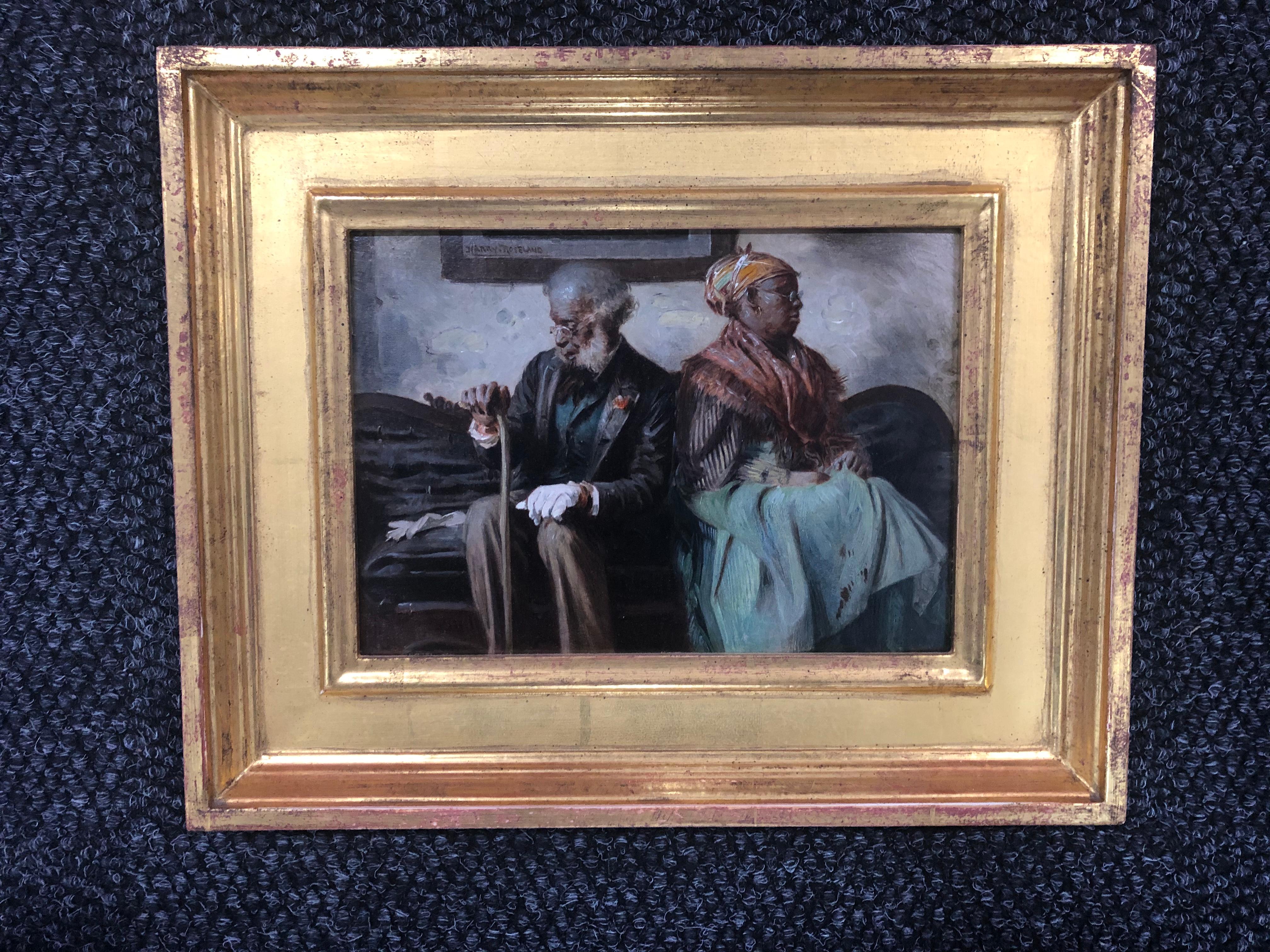 Harry Roseland Silent treatment – Painting von Harry Herman Roseland