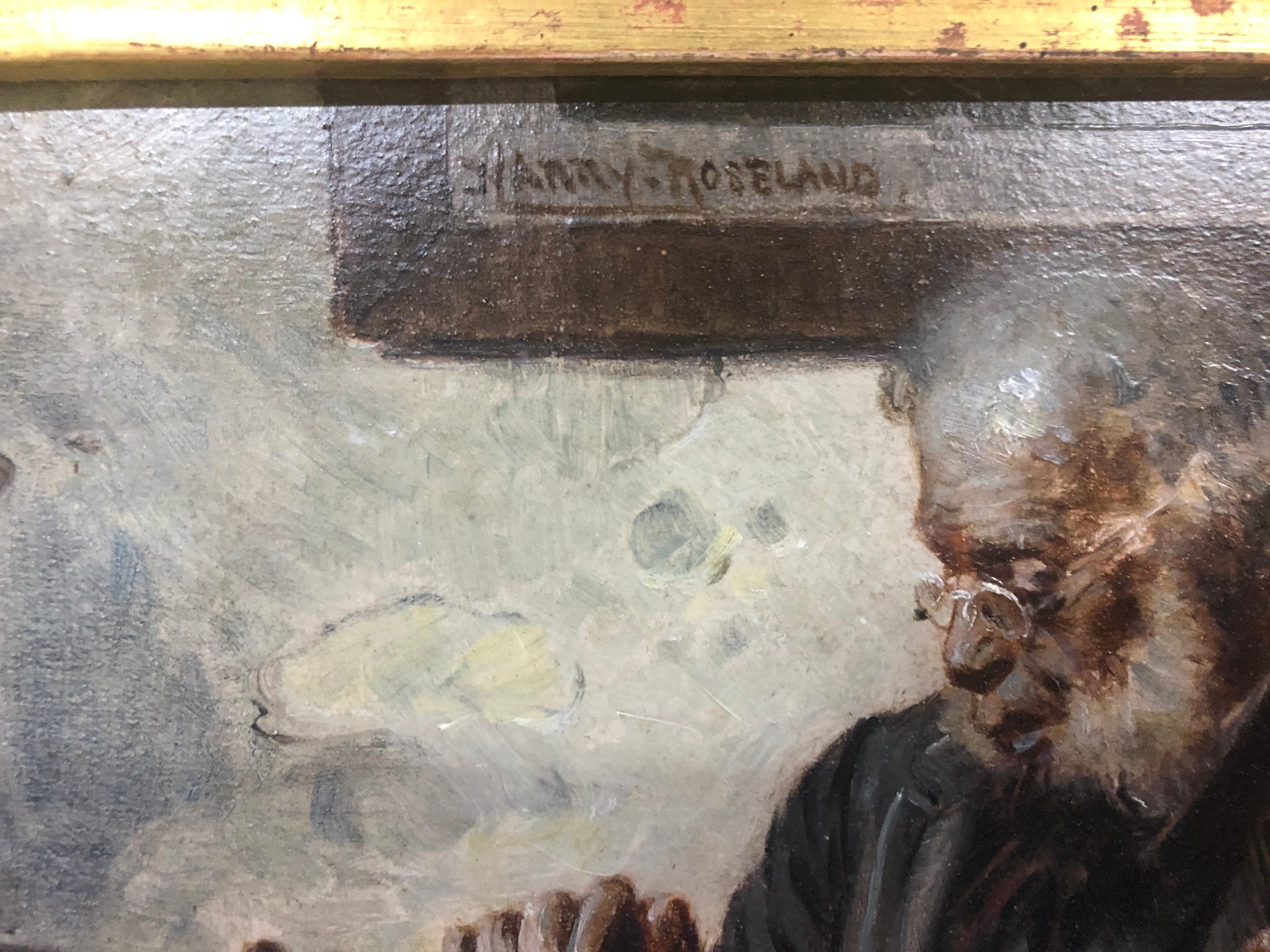 Harry Roseland Silent treatment (Braun), Figurative Painting, von Harry Herman Roseland