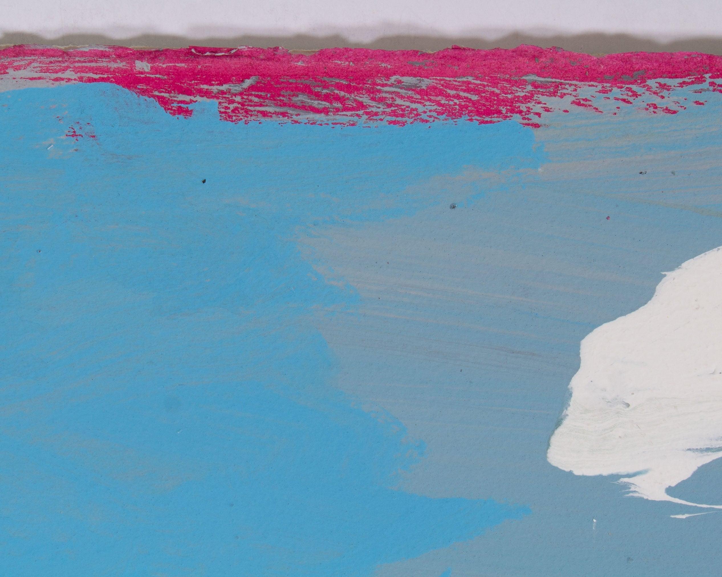 Modern Harry Hilson 1980s “New American Landscape” Abstract Landscape Acrylic Painting For Sale
