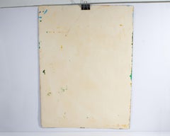 Harry Hilson Signed 1980s Abstract Landscape Acrylic Painting