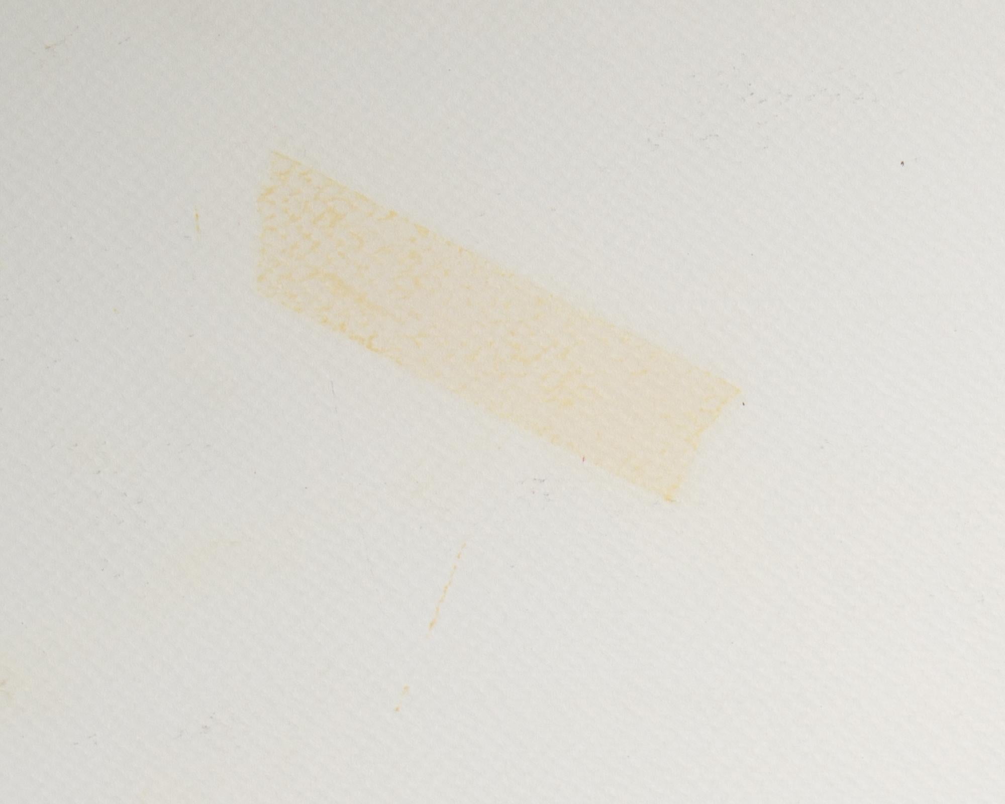 Harry Harris Signé 1980 Peinture abstraite mixed media sur papier en vente 1
