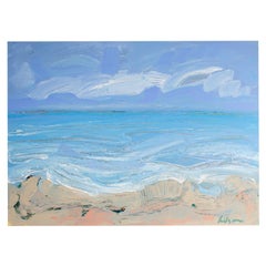 Harry Hilson Signed “Beach I” Acrylic Landscape Painting