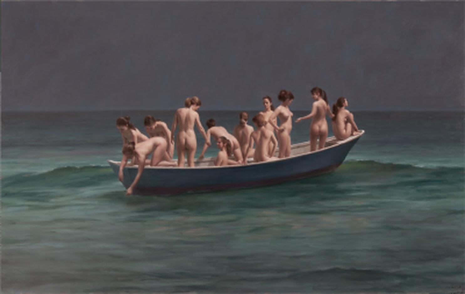 Harry HOLLAND Figurative Painting -  Boat Twelve, 2011 