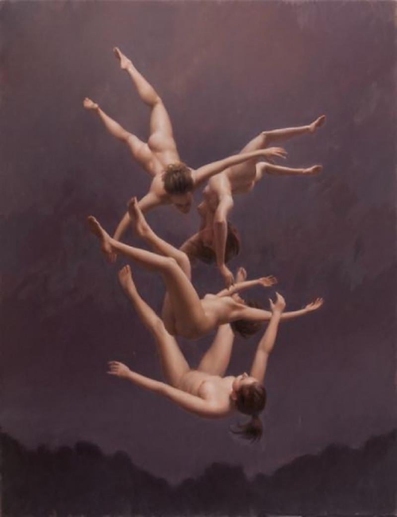 Harry HOLLAND Figurative Painting -  Falling II, 2011 