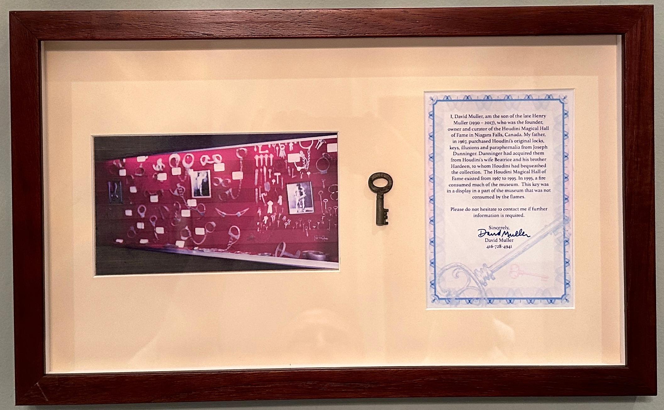 Key from Collection of Harry Houdini précédemment au Houdini Museum 4