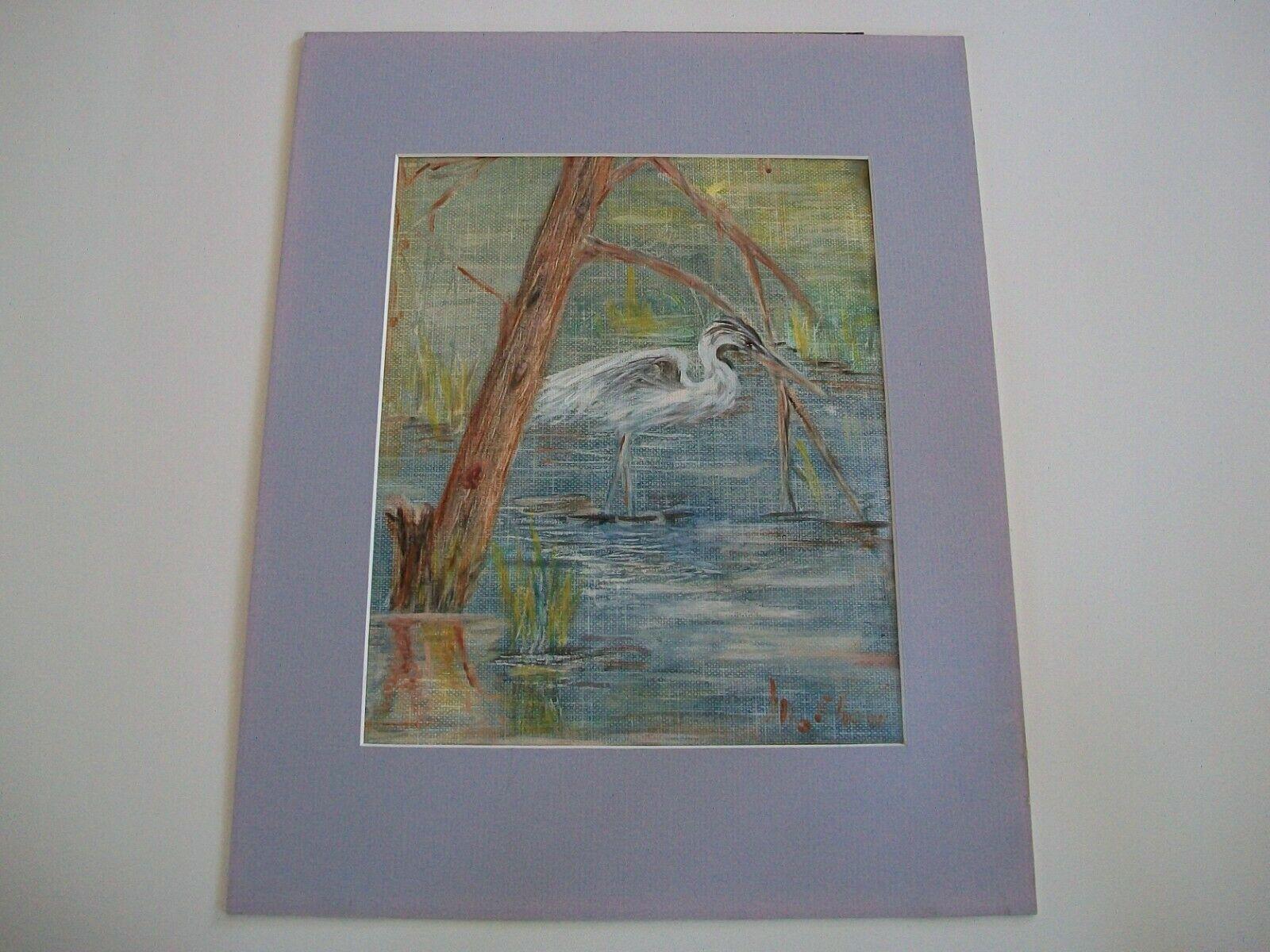 Hand-Painted Harry Hutchinson Shaw, Oil Painting on Canvas, Signed, U.S.A., circa 1950's For Sale