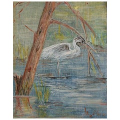 Harry Hutchinson Shaw, Peinture à l'huile sur toile, signée, États-Unis, vers les années 1950