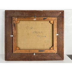 Harry Hutchinson Shaw Spanish Port City Scene Oil on Canvas