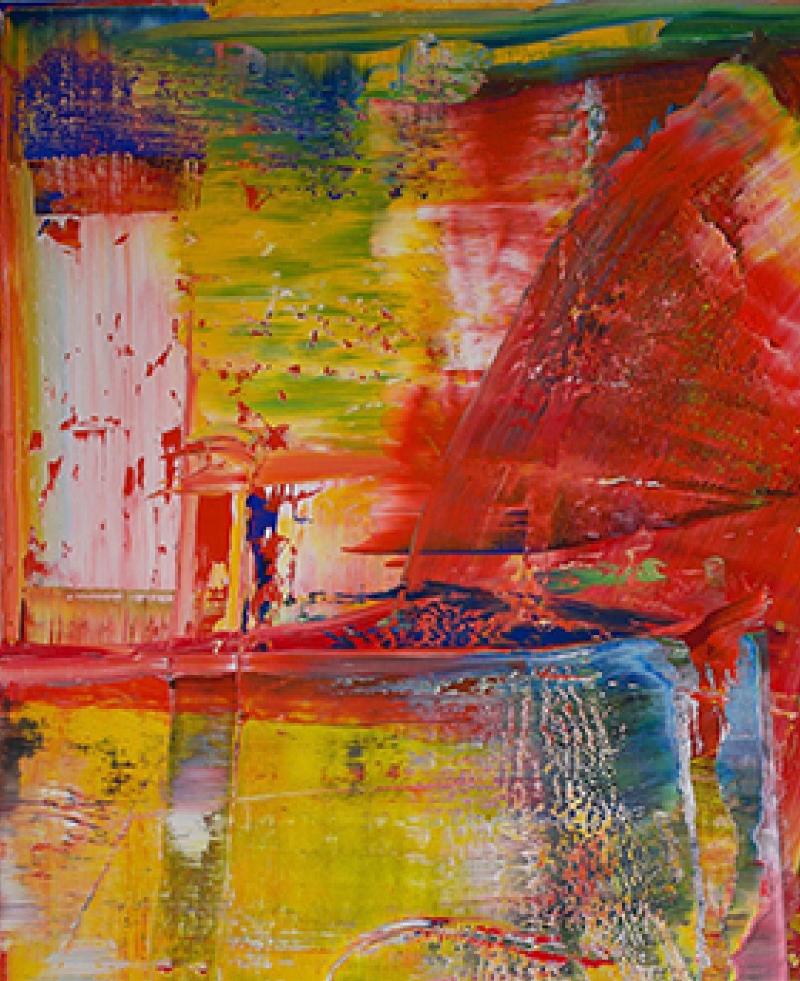 rouge et jaune abstrait #472  - Painting de Harry James Moody