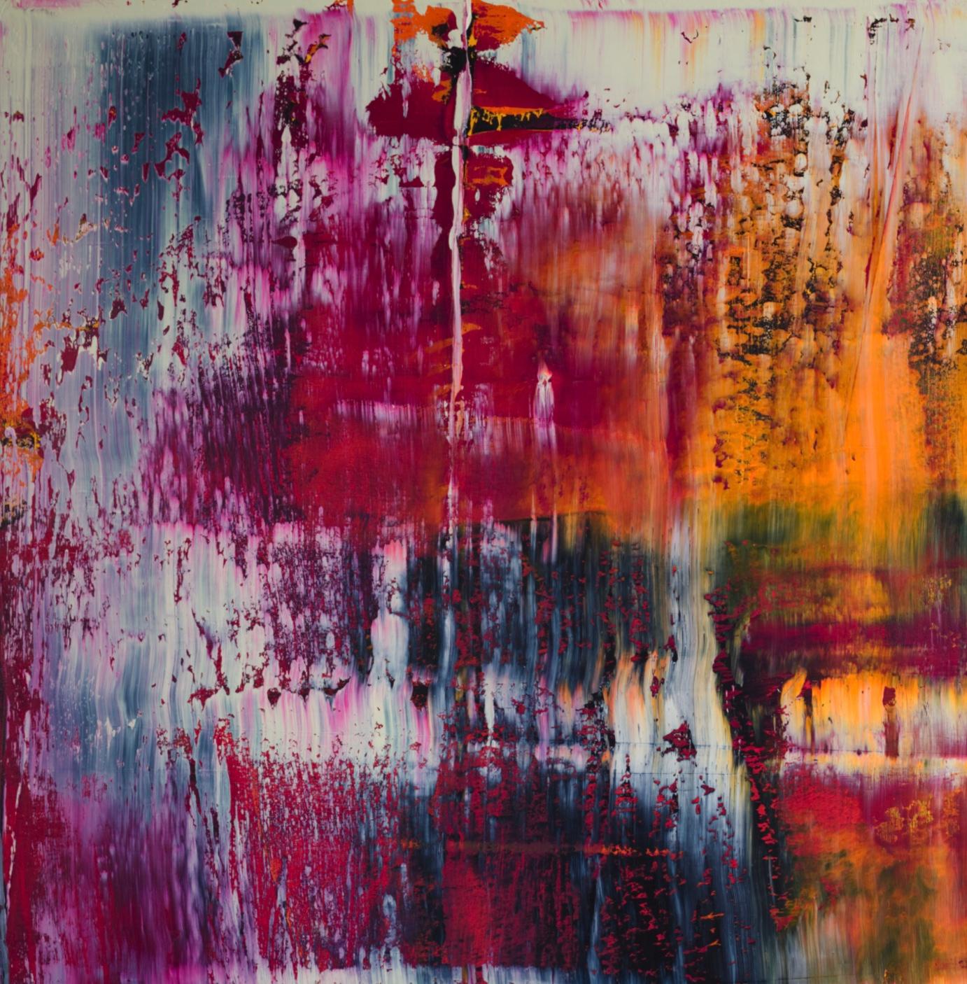 Abstract with Magenta - Painting by Harry James Moody