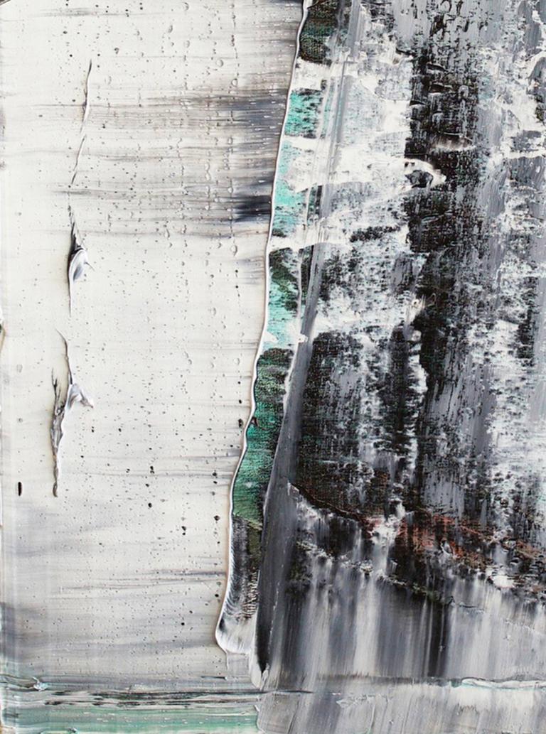 Zen astratto #463 - Abstract Painting Grigio di Harry James Moody
