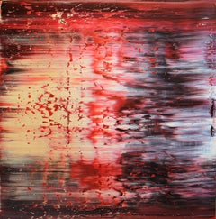 Art contemporain américain de Harry James Moody - Abstrait Rouge Noir 2