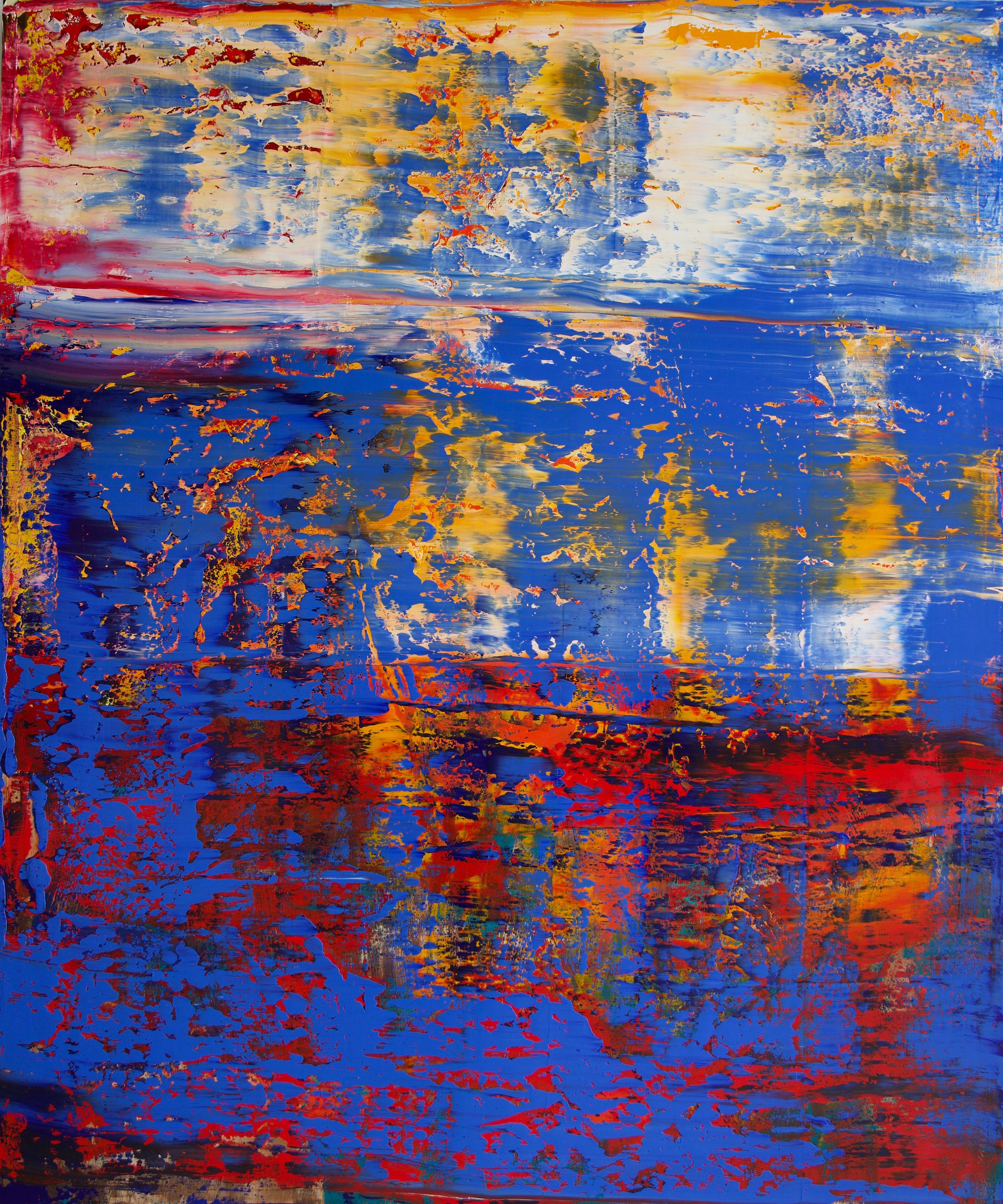 Harry James Moody Abstract Painting – Fragmentiert Abstrakt 413