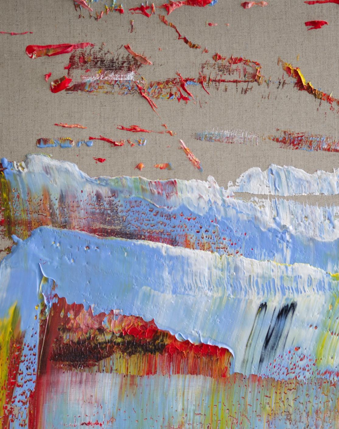 Lino con algo de abstracto #551 - Painting de Harry James Moody