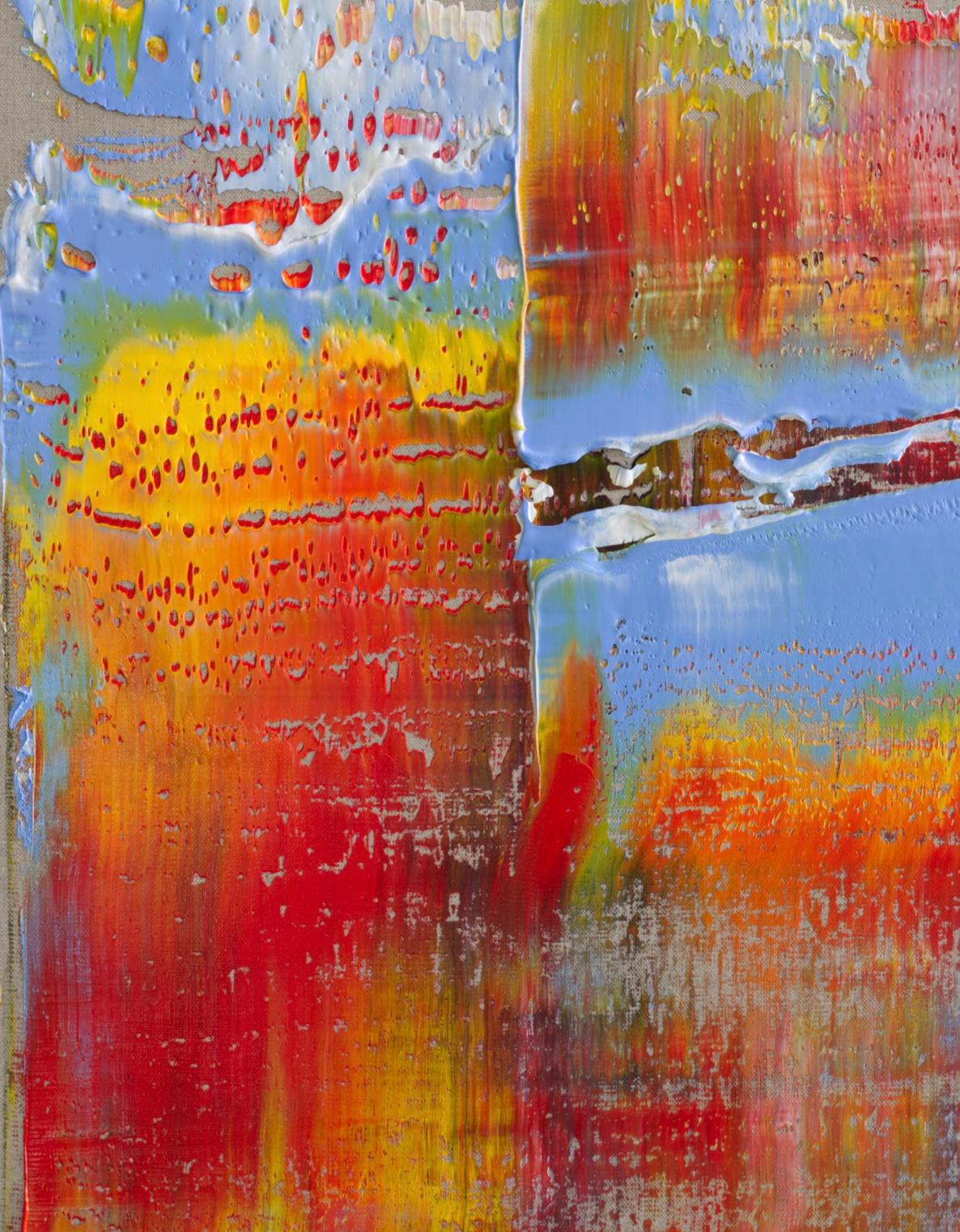 Lino con algo de abstracto #552 - Abstract Painting Gris de Harry James Moody