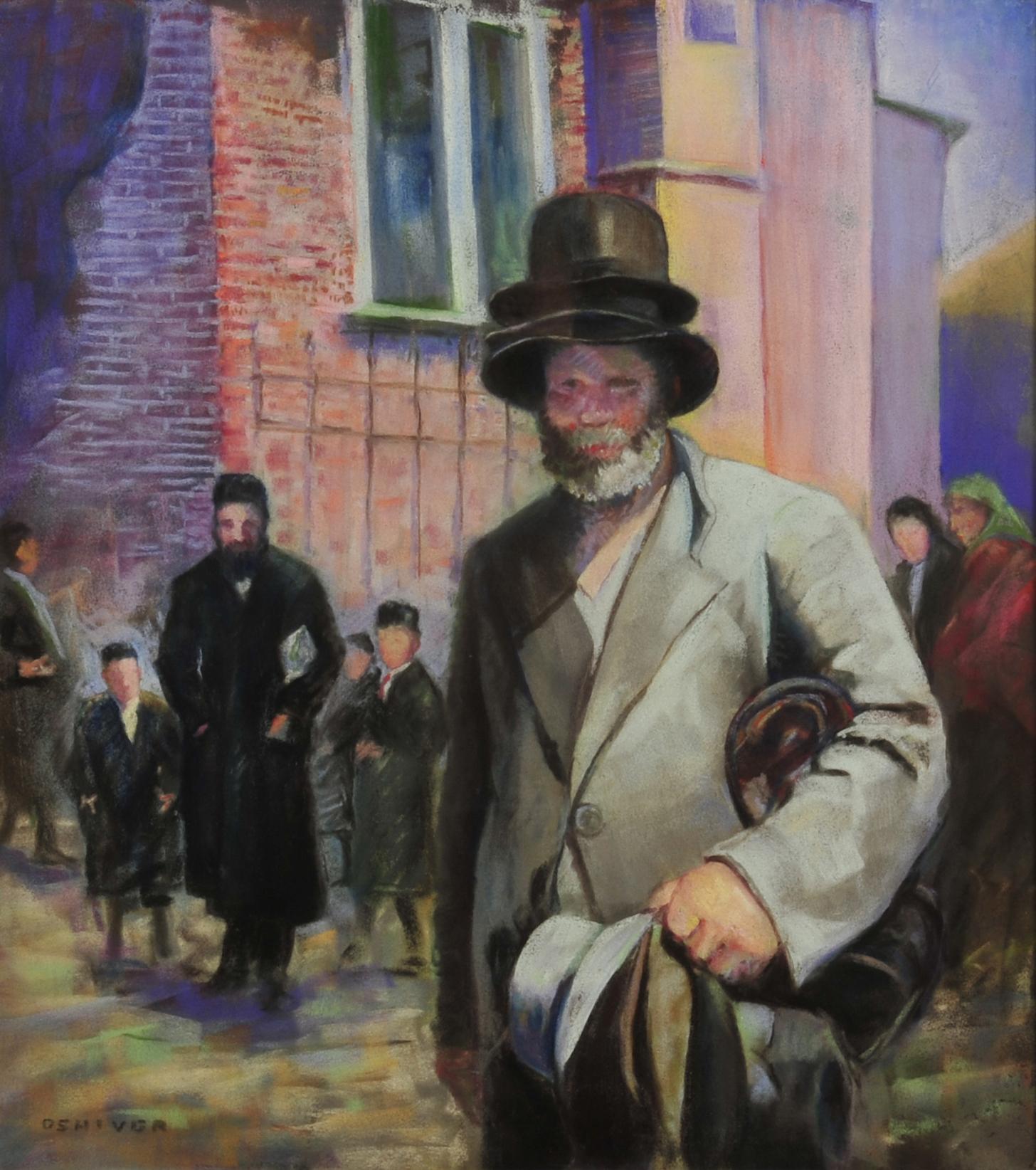 Multi-Hatted Man - Painting by Harry James Oshiver