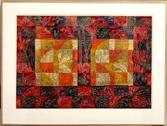 Large Pattern and Decoration Painting Abstract Expressionist Harry Koursaros P&D