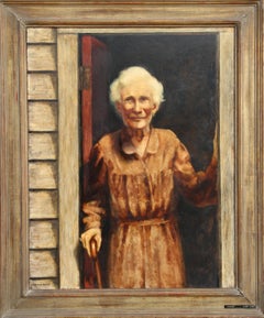 Vintage Centenarian (Grandma), Oil Painting by Harry Lane