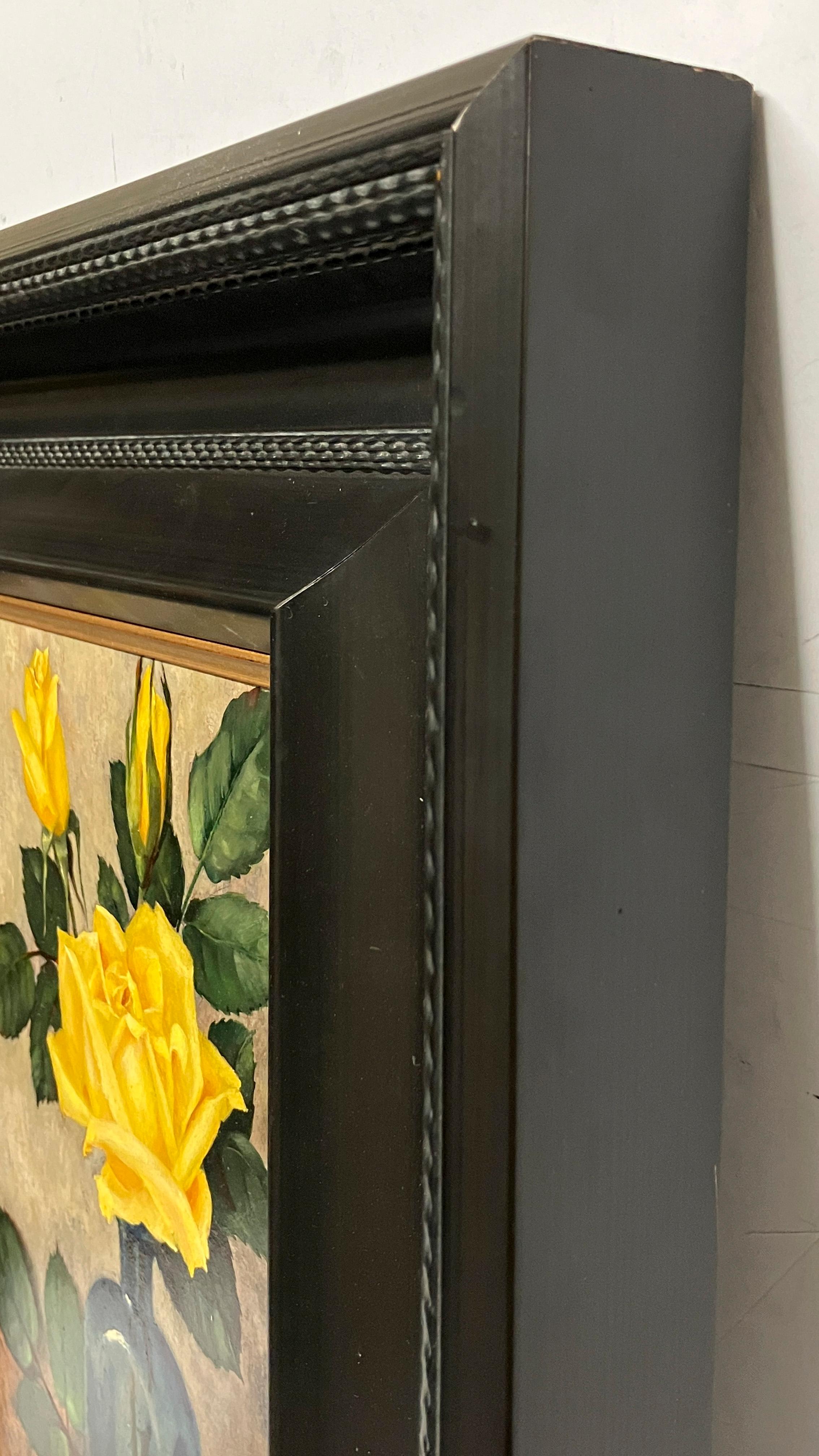 Une petite peinture exquise et précisionniste d'une rose jaune par l'artiste new-yorkais Harry Lane.

Les œuvres de Lane figurent notamment dans les collections du Metropolitan Museum of Art de New York et du Museum of Fine Arts de Boston.  Il est